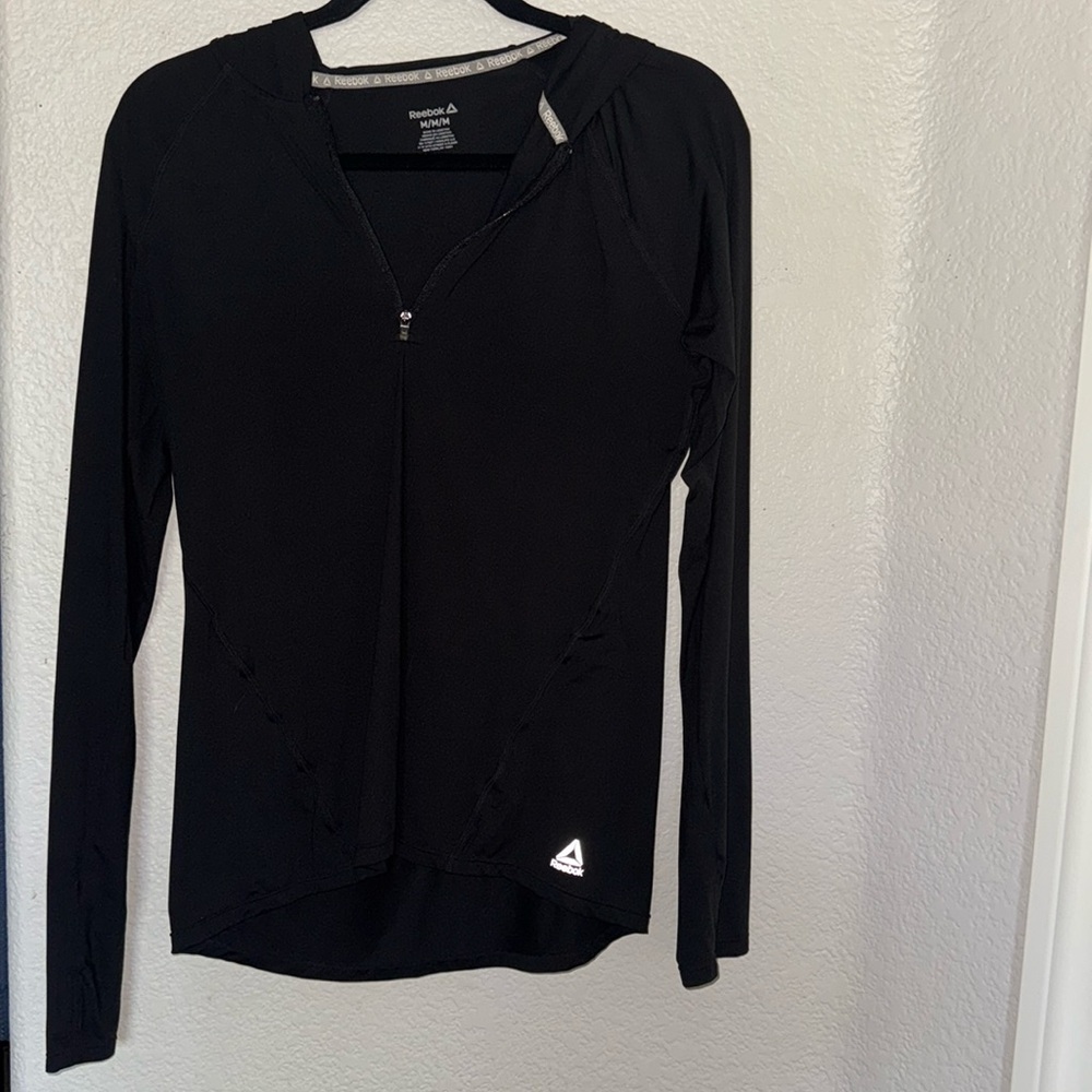 Hooded workout top